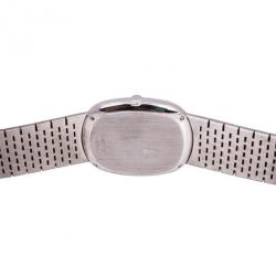 Piaget 18 K White Gold Vintage Unisex Wristwatch 28 MM