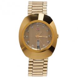 Rado Gold Stainless Steel DiaStar Unisex Wristwatch 35MM