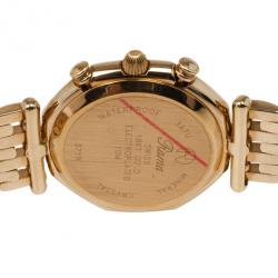 Rama Swiss Watch Moonphase SS Gold-Plated Choronograph Moon Phase Unisex Watch 34 MM