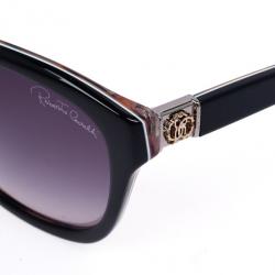 Pre Owned Roberto Cavalli Black & Leopard Frame Baros Unisex Sunglasses
