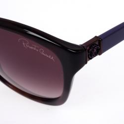 Pre Owned Roberto Cavalli Black &amp; Purple Baros Unisex Sunglasses