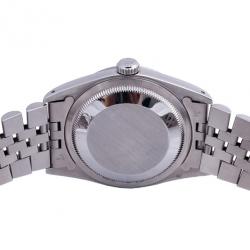 Pre Owned Rolex Beige Stainless Steel DateJust Unisex Wristwatch 36MM