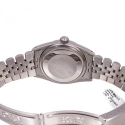 Pre Owned Rolex Stainless Steel  Oyster Perpetual DateJust Unisex Wristwatch 36 MM