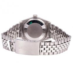 Pre Owned Rolex Stainless Steel Oyster Perpetual Date Unisex Wristwatch 34 MM