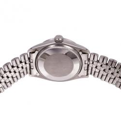 Pre Owned Rolex Stainless Steel Oyster Perpetual Date Unisex Wristwatch 34 MM