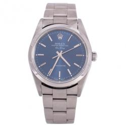 Pre Owned Rolex Stainless Steel Air King Unisex Wristwatch 34 MM