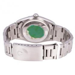 Pre Owned Rolex Stainless Steel Air King Unisex Wristwatch 34 MM