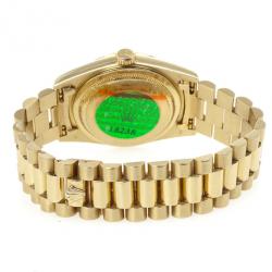 Pre Owned Rolex 18 K Yellow Gold Day Date Unisex Wristwatch 36 MM