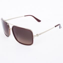 Pre Owned Salvatore Ferragamo Brown 638S Oversized Unisex Sunglasses