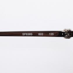 Pre Owned Salvatore Ferragamo Brown 638S Oversized Unisex Sunglasses