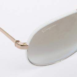 مملوكة مسبقًا Salvatore Ferragamo 104SL Aviator Unisex Sunglasses