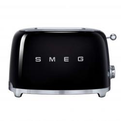 Smeg 50's Retro Style Aesthetic 2 Slice Toaster, Black (Available for UAE Customers Only)