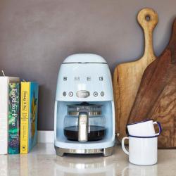 Smeg 50'S Retro Style Aesthetic Drip Filter Coffee Machine, Pastel Blue (Available for UAE Customers Only)