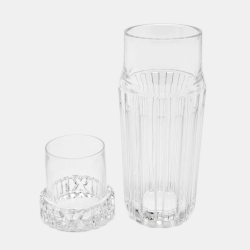 Tiffany & co. Atlas Bedside Crystal Carafe Decanter 2 Piece Set