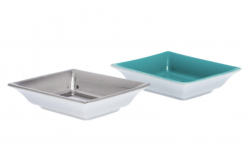 Tiffany & Co. Metallic Porcelain Vide Poche Tray Set