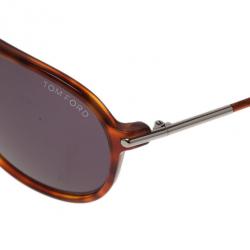 مملوكة مسبقًا نظارة شمسية توم فورد جون بنية للجنسين