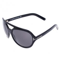 Pre Owned Tom Ford Black Henri Round Unisex Sunglasses