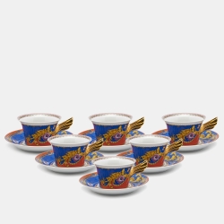 Versace x Rosenthal Primavera Cup and Saucer Set Of 6