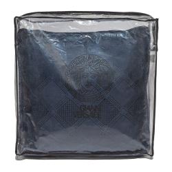Pre Owned Versace Medusa Navy Blue Cotton Cushion