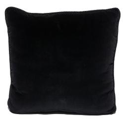 Pre Owned Versace Medusa Yellow / Black Cotton & Velvet Cushion