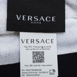 Versace Home Crete De Fleur Cotton Terry Beach Towel