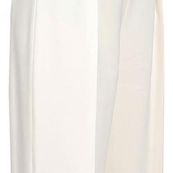 Pre Owned بنطال 3.1 فيليب ليم أبيض عاجي أرجل واسعة S