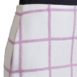 Pre Owned 3.1 Phillip Lim White Woolen Grid-Print Mini-Skirt S