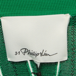 Pre Owned 3.1 Phillip Lim Green Knit Polo T-Shirt M