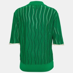Pre Owned 3.1 Phillip Lim Green Knit Polo T-Shirt M