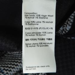 Pre Owned فستان 3.1 فيليب ليم صوف رصاصي نمط كاروهات بشراشيب بلا أكمام M