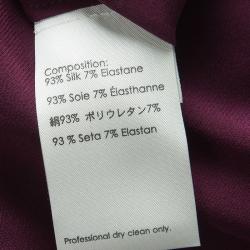 Pre Owned توب تونيك 3.1 فيليب ليم بلا أكمام مزخرف حرير عنابي XS