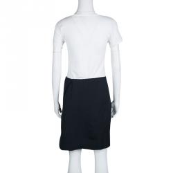 Pre Owned 3.1 Phillip Lim Navy Blue Wrap Mini Skirt M