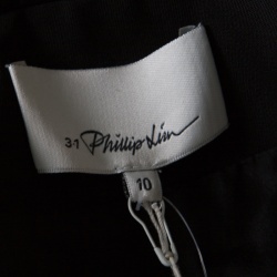 Pre Owned 3.1 Phillip Lim Black Wool Sleeveless Tuxedo Jumpsuit L