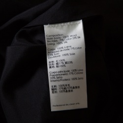 Pre Owned 3.1 Phillip Lim Black Wool Sleeveless Tuxedo Jumpsuit L