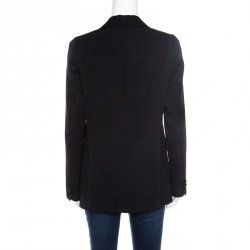 Pre Owned 3.1 Phillip Lim Black Wool Satin Trim Classic Tuxedo Blazer S