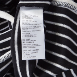 Pre Owned توب 3.1 فيليب ليم مقلم تفريغات بالأكمام مزين برباط مونوكرمي M