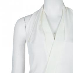 مملوكة مسبقًا 3.1 Phillip Lim Cream and Beige Halter Crossback Jumpsuit XS