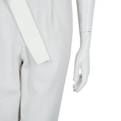 مملوكة مسبقًا 3.1 Phillip Lim Cream and Beige Halter Crossback Jumpsuit XS