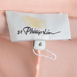 Pre Owned بنطلون 3.1 قيليب ليم خوخي جيوب ديرابيه وسط مطاطي M