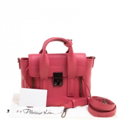 مملوكة مسبقًا 3.1 Phillip Lim Coral Pink Leather Mini Pashli Top Handle Shoulder Bag