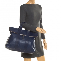 Pre Owned حقيبة 3.1 فيليب ليم ساعة 31 جلد كحلية