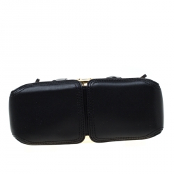 Pre Owned حقيبة 3.1 فيليب ليم باشلي صغيرة يد علوية جلد ذهبي ميتاليك و أسود