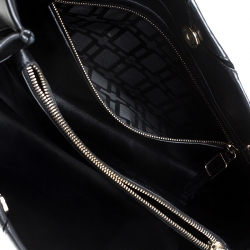Pre Owned Roger Vivier Black Leather Prismick Tote