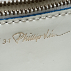 Pre Owned حقيبة 3.1 فيليب ليم باشلي ميني جلد أبيض