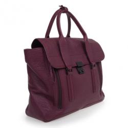 Pre Owned 3.1 Phillip Lim Purple Leather Large Pashli Tote