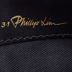 مملوكة مسبقًا 3.1 Phillip Lim Black Leather OMG Zip Pouch