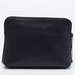 مملوكة مسبقًا 3.1 Phillip Lim Black Leather OMG Zip Pouch