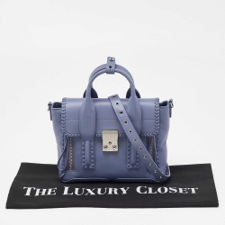 3.1 Phillip Lim Blue Leather Mini Pashli Satchel