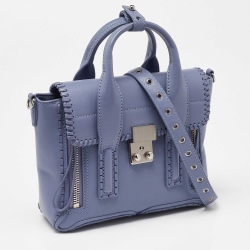 3.1 Phillip Lim Blue Leather Mini Pashli Satchel