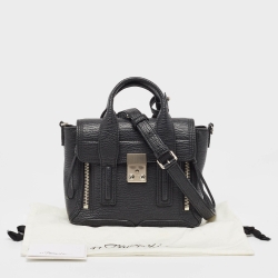 3.1 Phillip Lim Black Leather Mini Pashli Satchel